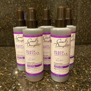 Carol’s Daughter Black Vanilla Leave In Conditioner Spray - 5 Pack - 8 oz - NWT